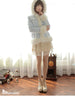 powder blue hue hooded coat