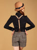 scholarly plaid ruffles shirt