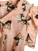 Clearance - snow deer bowknot dress in beige