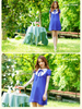 scholarly chiffon bow dress