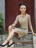 lotus bare collar sweater dress