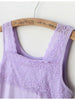 soft lace cotton tank