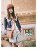 sweet doll collar ribbon bow tee