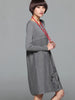 loose sweater embroidered dress