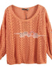round neck knitted sweater