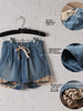lace trim shorts