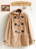 toggles hooded wool coat