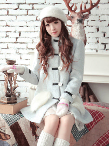 winter wonderland furry coat