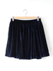 Spring collection - velvet solid color pleated skirt
