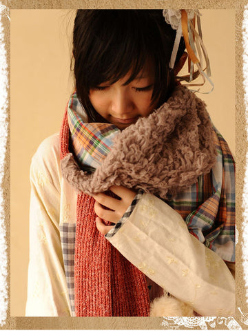 vintage style extra long cashmere shawl/scarf