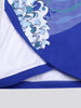 Clearance - ocean waves Mandarin style top