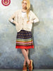 exotic knitted wool skirt