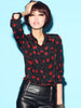 red lips long sleeve shirt