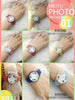 Korean color button watch