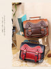 vintage college stitched satchel