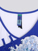 Clearance - ocean waves Mandarin style top