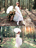 vintage garden sheer double-layered skirt