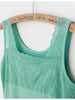 soft lace cotton tank