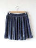 Spring collection - velvet solid color pleated skirt