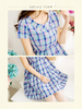 preppy in plaid dress