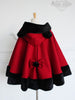 bear ears wool cashmere cape