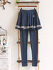naval anchor skirt/legging one-piece set