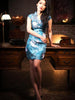 Clearance - shimmer lotus retro Chi-Pao dress
