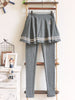 naval anchor skirt/legging one-piece set