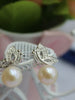 butterfly freshwater pearl earrings