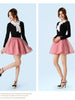 sheer layered bow skirt