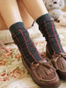vertical stripes long socks