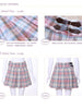 punctual in plaid skirt