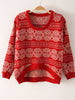 Nordic semi-circular hem sweater