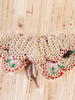 sunset  flower vintage crochet collars