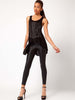 Clearance - skinny punk leather leggings