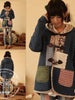toggle patches hooded coat