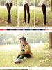 warm and colorful Japanese plush legging/tights