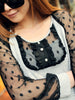 polka dots college dress