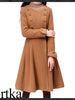 vintage military heroine brown coat
