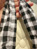 plaid bow hair band