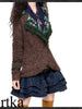 stylish patchwork wool jacket