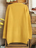square pocket loose knit cardigan