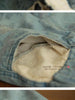 vintage floral rolled cuff jeans