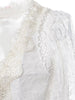 v neck floral lace dress
