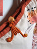 over the cuckoo's nest suede beaded bag