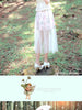 vintage garden sheer double-layered skirt