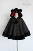 bear ears wool cashmere cape