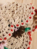 sunset  flower vintage crochet collars