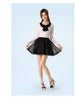 sheer layered bow skirt