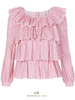 polka dots ruffled shirt